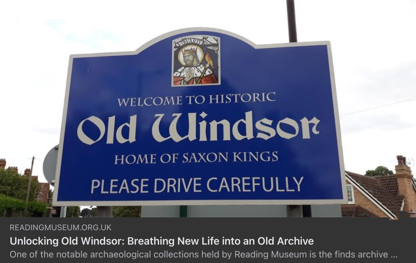 Excavations at Old Windsor between 1953 and 1958 – Dr Hope-Taylor Archive